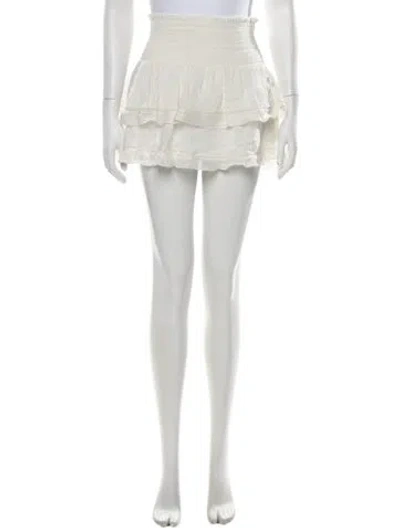 Pre-owned Isabel Marant Mini Skirt In White