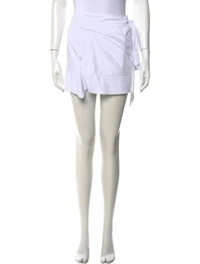 Pre-owned Isabel Marant Mini Skirt In White