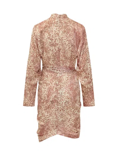 Isabel Marant Mini Suit Dress In Light Red/ecru