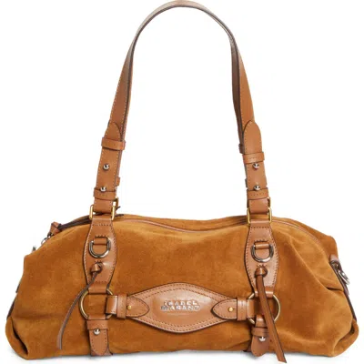 Isabel Marant Tilpa Mini Suede Shoulder Bag In Brown