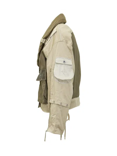 Isabel Marant Mini Utility Jacket With Straps In Khaki