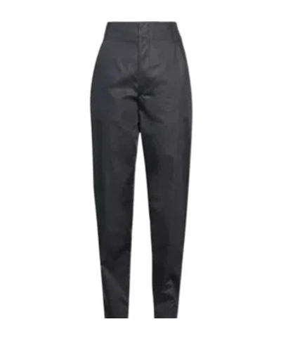 Isabel Marant Minimal Solid High-waisted Long Trousers In Black