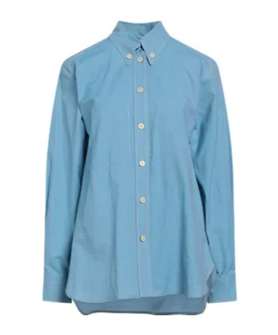Isabel Marant Minimal Solid Shirt In Blue