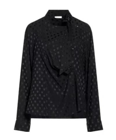 Isabel Marant Minimal Turtleneck Long Sleeve Shirt In Black