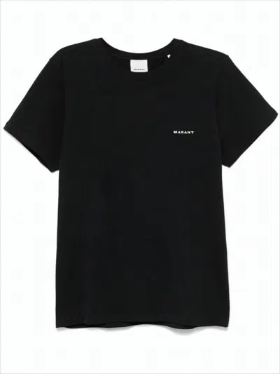 ISABEL MARANT MINIMALIST BLACK COTTON SHORT-SLEEVE T-SHIRT