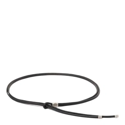 Isabel Marant Minimalist Double-strap Black Lambskin Belt