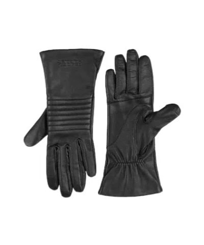Isabel Marant Minimalist Genuine Leather Gloves In Black