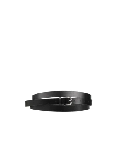 Isabel Marant Minimalist Leather Belt In Black
