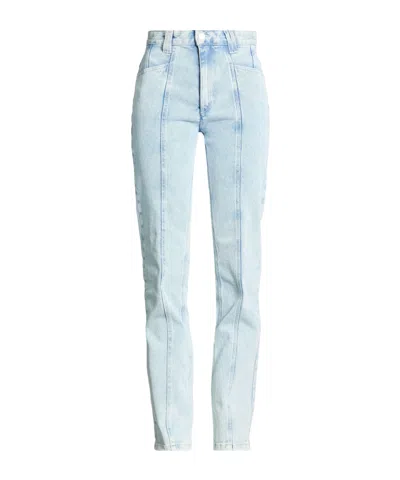 Isabel Marant Minimalist Light-wash Flared Jeans In Multi