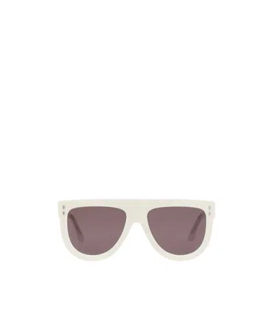 Isabel Marant Minimalist Pilot-style Sunglasses In White
