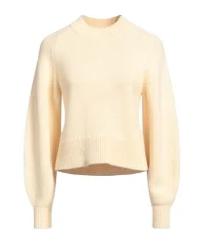 Isabel Marant Minimalist Solid Color Wool Knit Sweater In Neutral