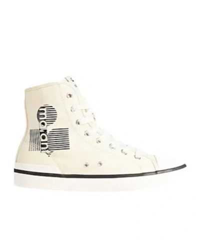 Isabel Marant Minimalist Solidcolor Canvas Shoes In White