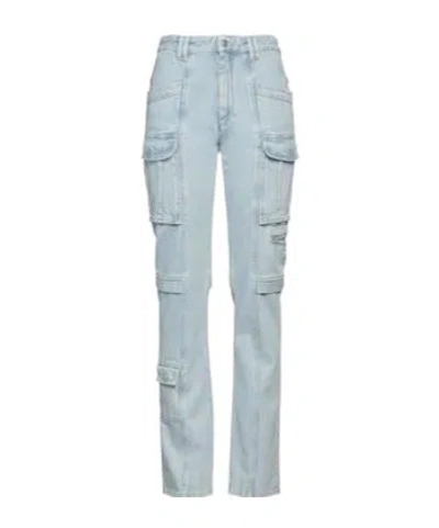 Isabel Marant Minimalist Stylish Straight-leg Jeans In Blue