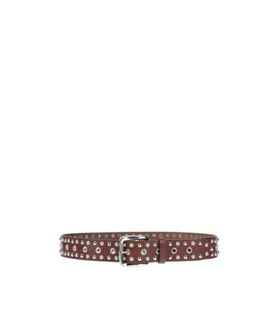 Isabel Marant Minimalist Versatile Casual Belt In Red