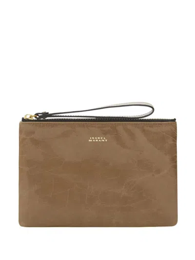 Isabel Marant Mino Clutch Bag In Neutrals