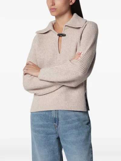 Isabel Marant Miranda Merino Wool And Cashmere-blend Sweater In Neutrals