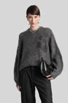 Isabel Marant Mirella Knitwear In Grey Wool In Black