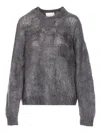 Isabel Marant Mirella Long-sleeves Sweater In Gray