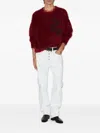 Isabel Marant Mirello Embroidered Jumper In Burgundy