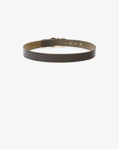 Isabel Marant Mirko Belt In Dark Khaki
