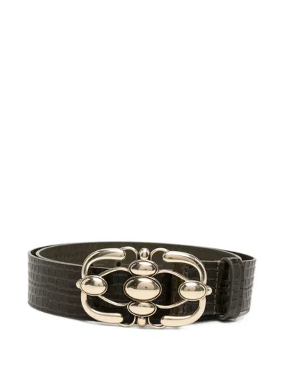 Isabel Marant Mirko Leather Belt In Multi