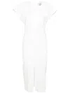 Isabel Marant Nadela Asymmetric Gathered Cotton-jersey Maxi Dress In White