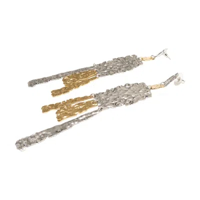 Isabel Marant Mixed-metal Textured Earrings In Multi