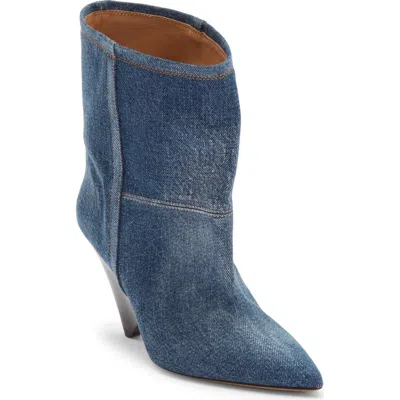 Isabel Marant Miyako Denim Bootie In Blue