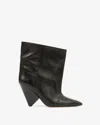 Isabel Marant Woman Ankle Boots Black Size 5 Calfskin In Black