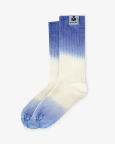 Isabel Marant Mizia Socks In Light Blue/blue