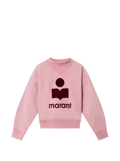 Isabel Marant Moby Logo Sweatshirt In Pink