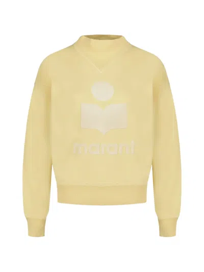 Isabel Marant Moby Logo-print Sweater In Yellow