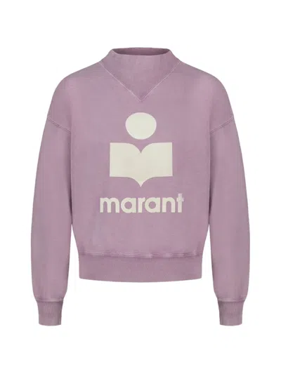 Isabel Marant Moby Logo-print Sweatshirt In Purple