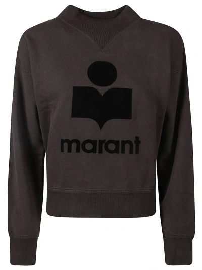 Isabel Marant Moby Sweatshirt In Faded Black