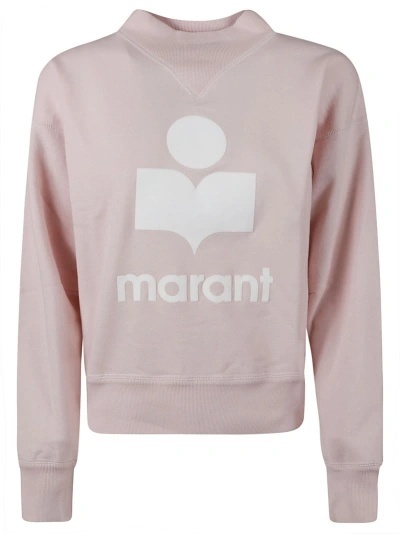 Isabel Marant Moby Sweatshirt In Pearl Rose/ecru
