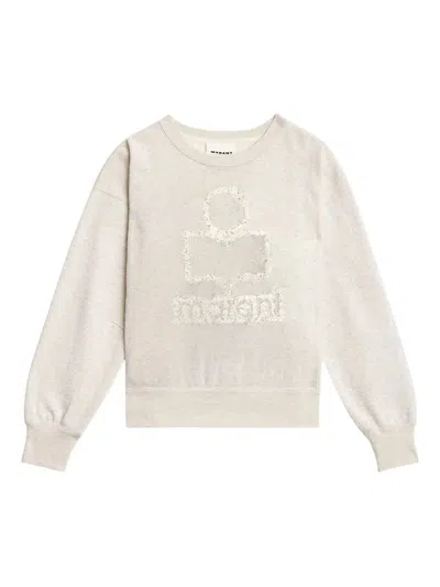 Isabel Marant Mobyili Logo-printed Sweatshirt In Neutral