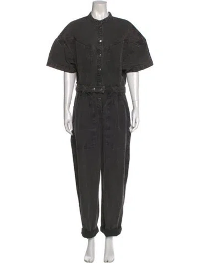 Pre-owned Isabel Marant Mock Neck Jumpsuit In Black