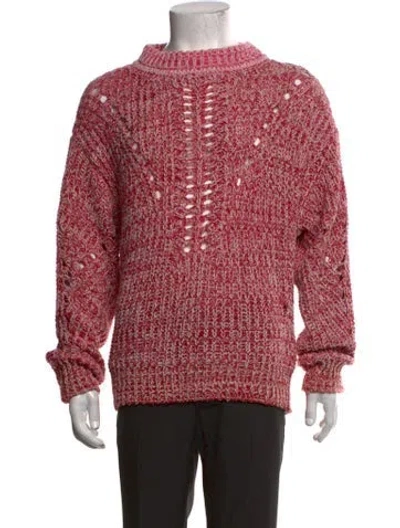 Pre-owned Isabel Marant Mock Neck Long Sleeve Pullover In Red