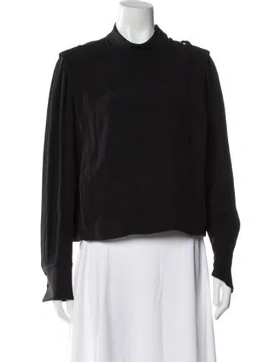 Pre-owned Isabel Marant Mock Neck Long Sleeve Top In Multi