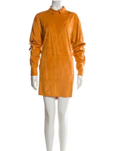 Pre-owned Isabel Marant Mock Neck Mini Dress In Neutral