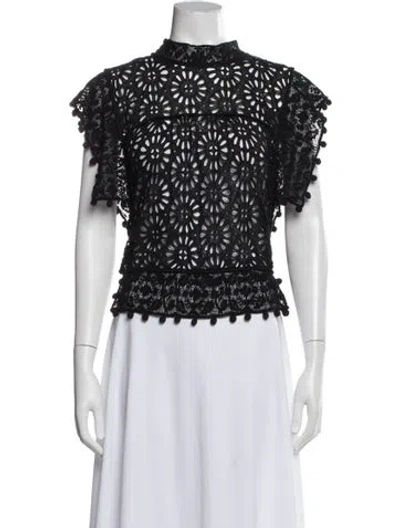 Pre-owned Isabel Marant Mock Neck Sweater In Black