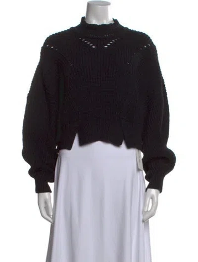 Pre-owned Isabel Marant Mock Neck Sweater In Black