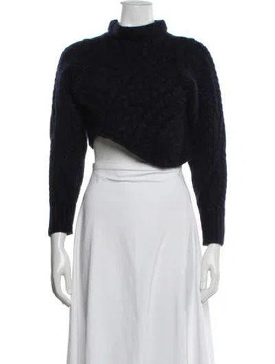 Pre-owned Isabel Marant Mock Neck Sweater In Blue