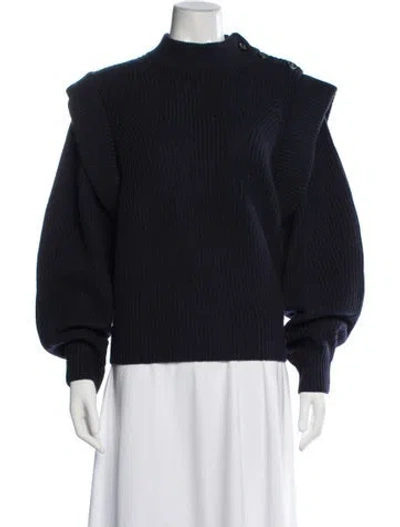 Pre-owned Isabel Marant Mock Neck Sweater In Blue