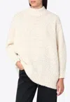 Isabel Marant Mock Neck Sweater In Alpaca-blend In Sand