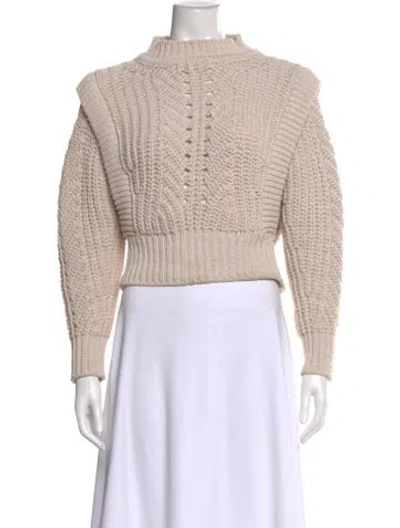 Pre-owned Isabel Marant Mock Neck Sweater In Neutral