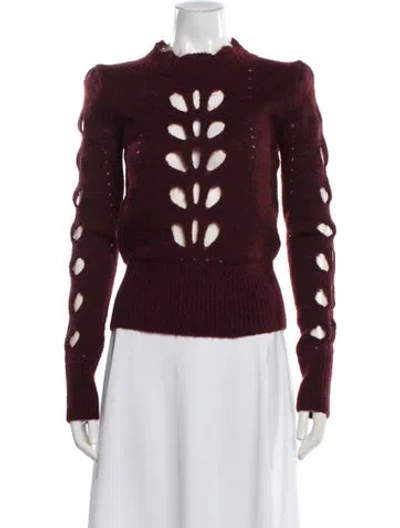 Pre-owned Isabel Marant Mock Neck Sweater In Red