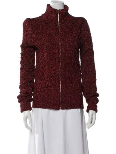 Pre-owned Isabel Marant Mock Neck Sweater In Red