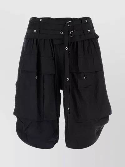 Isabel Marant Modal Blend Heidi Bermuda Shorts In Black