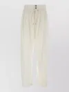 Isabel Marant Modal Blend Inaya Trousers Button Detail In Neutral